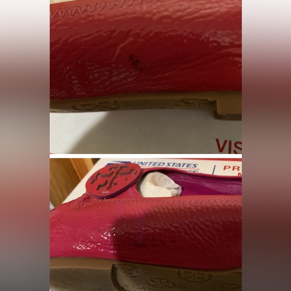 Dark pink Tory Burch leather flats - Picture 2 of 6